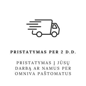Pristatymas per 2 d.d. Pristatymas į jūsų darbą ar namus per Omniva paštomatus (3)